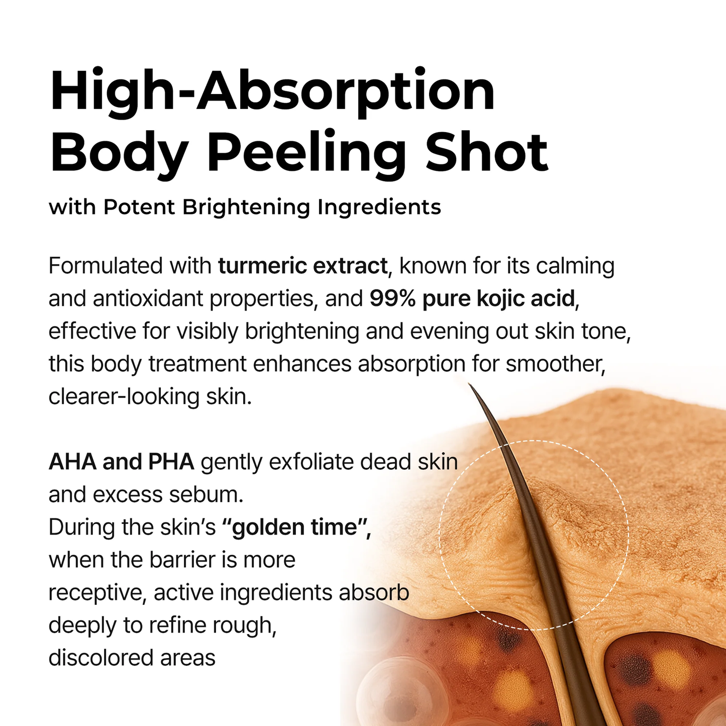 Body & Face Peel Shot Duo - Rice Peel Glow Ampoule & Kojic Acid Turmeric Spray